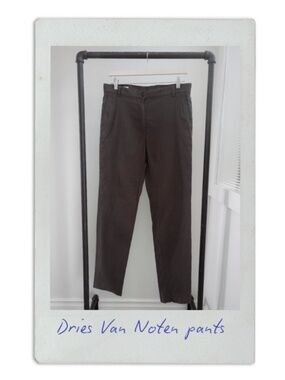 dries van noten straight leg trousers